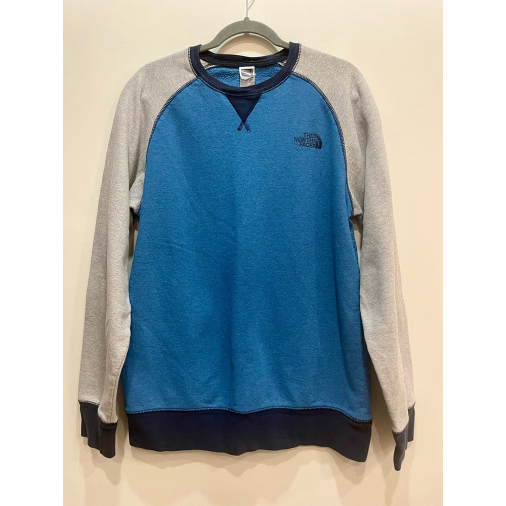 The North Face Color Bock Raglan Crewneck Sweatshirt Men M Fleece Gorpcore